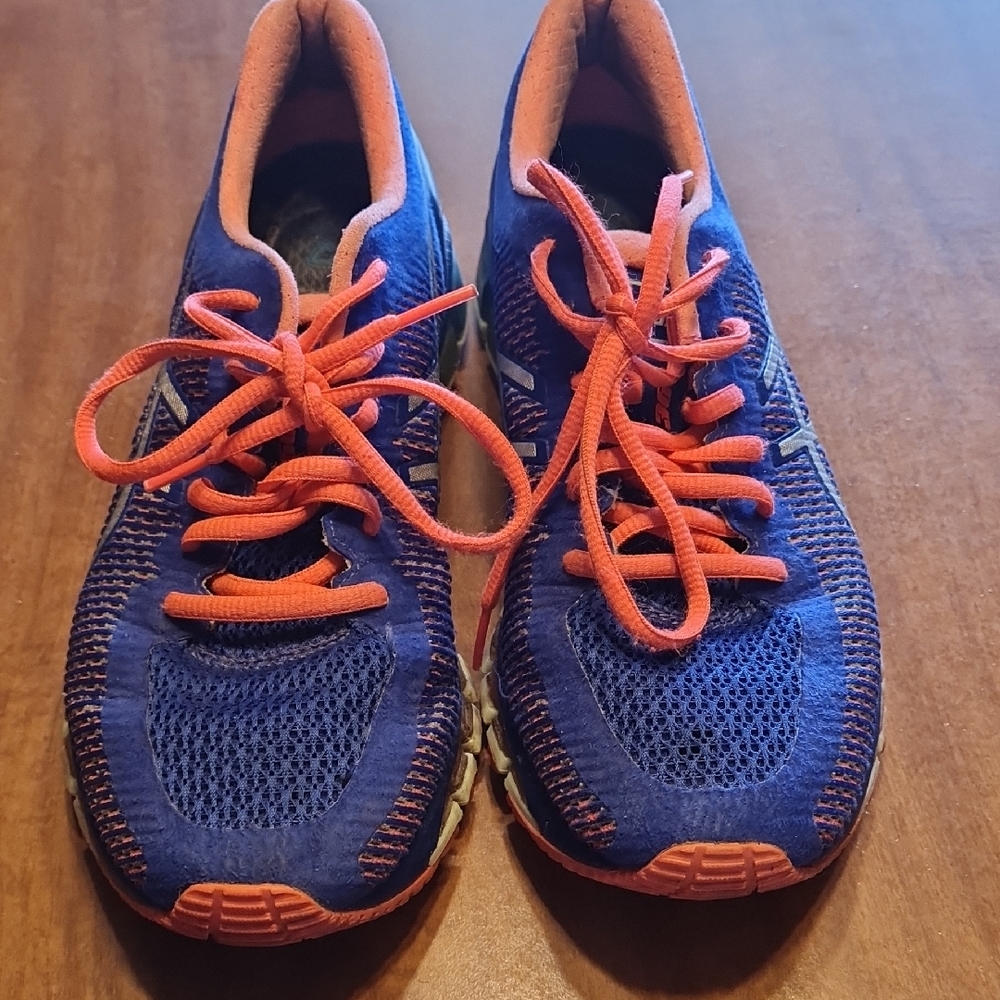 Asics 360 Blue and Orange Running Shoes